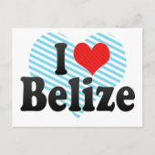 I Love Belize Briefkaart (Voorkant)