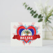 I Love Belize Briefkaart (Staand voorkant)