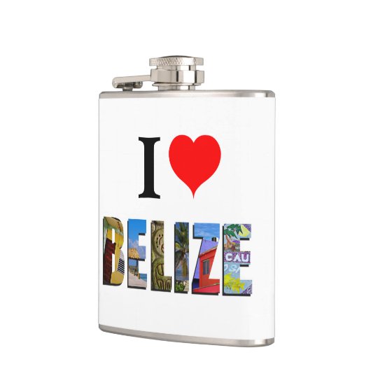 I Love Belize Heart Tropical Beach Travel Photos Heupfles (Links)