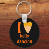 I Love Bellydanans Dancer Torso (I Heart) Sleutelhanger (Voorkant)