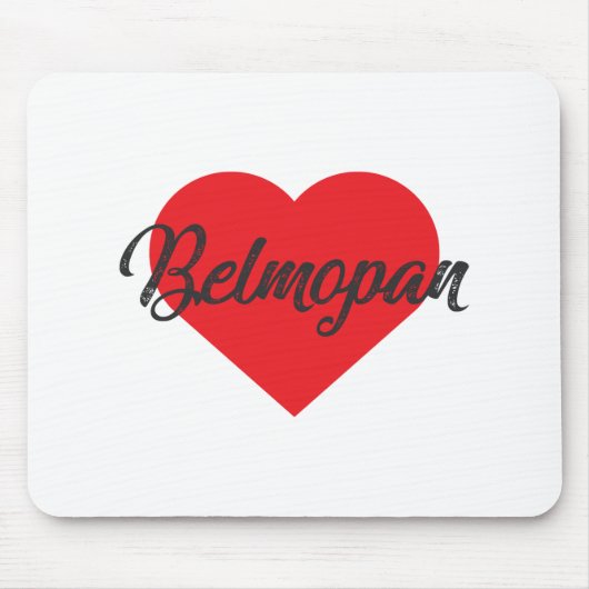 I Love Belmopan - Belize Muismat (Voorkant)