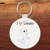 I Love Belugas Sleutelhanger (Voorkant)