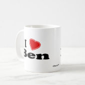 I Love Ben Koffiemok (Voorkant links)