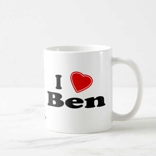 I Love Ben Koffiemok (Rechts)