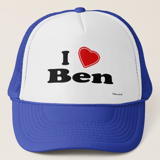 I Love Ben Trucker Pet (Voorkant)