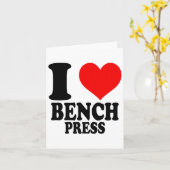 I Love Bench Press  Kaart (Gele Bloem)
