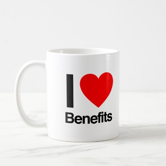 I Love Benefits Koffiemok (Links)