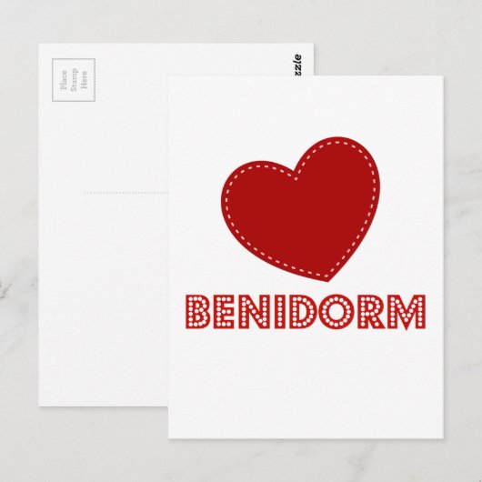 I Love Benidorm Briefkaart (Voorkant / Achterkant)