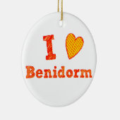 I Love Benidorm Keramisch Ornament (Rechts)
