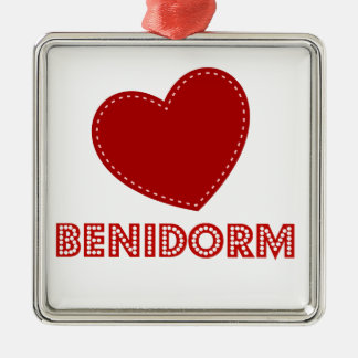 I Love Benidorm Metalen Ornament