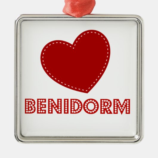 I Love Benidorm Metalen Ornament (Voorkant)