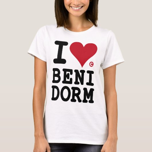 I LOVE BENIDORM T-SHIRT (Voorkant)