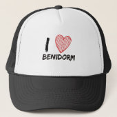 I Love Benidorm Trucker Pet (Voorkant)