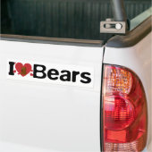 I Love Beren Bumpersticker (Op Truck)