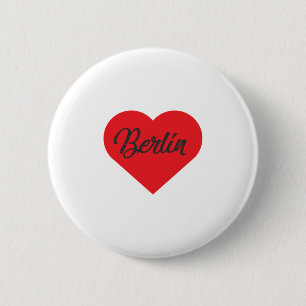 I Love Berlin - Duitsland Ronde Button 5,7 Cm