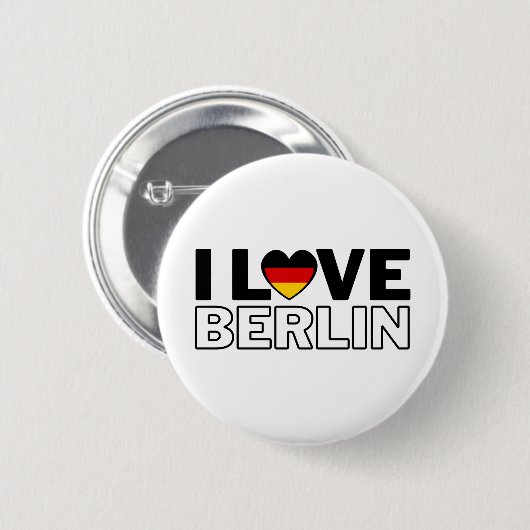 I LOVE BERLIN - For real Berliners! Ronde Button 5,7 Cm (Voorkant /achterkant)
