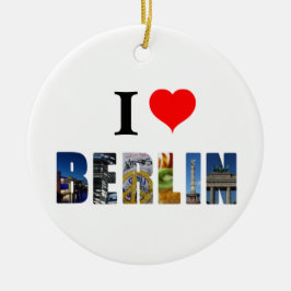 I Love Berlin Germany City Travel Photo Keramisch Ornament