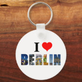 I Love Berlin Germany Travel City Photo Sleutelhanger (Achterkant)