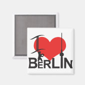 I Love Berlin Magnet (Voorkant / Achterkant)