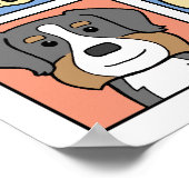 I Love Bernese Mountain Dogs Poster (Hoek)
