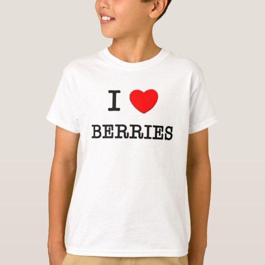 I Love BERRIES (food) T-shirt (Voorkant)