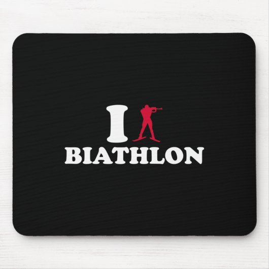 I Love Biathlon Muismat (Voorkant)