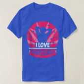 I Love Biceps Curls Curl Gezegden Workout Musea T-shirt (Design voorkant)