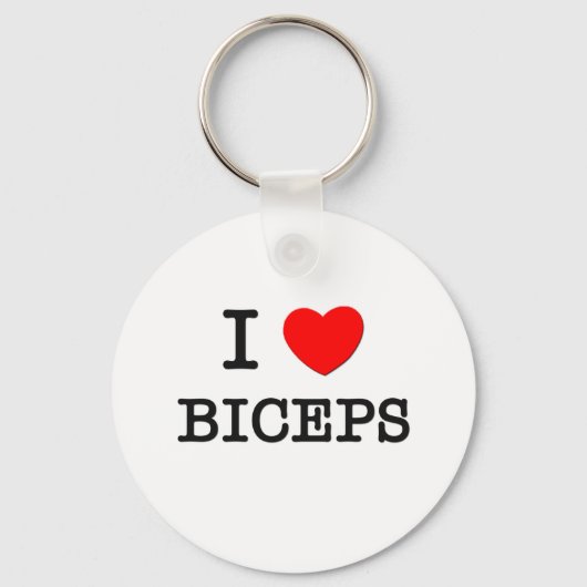 I Love Biceps Sleutelhanger (Voorkant)