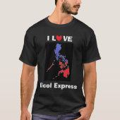 I Love Bicol Express Basic Dark Shirt (Voorkant)
