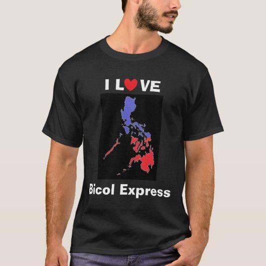 I Love Bicol Express Basic Dark Shirt (Voorkant)