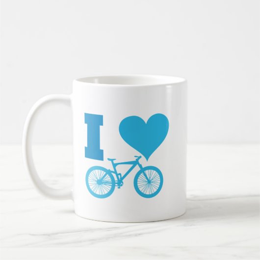 I Love Bicycle Koffiemok (Links)