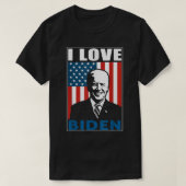 I Love Biden Flag Pro President Joe Biden Americ T-shirt (Design voorkant)