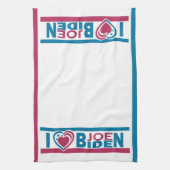 I Love Biden Theedoek (Verticaal)