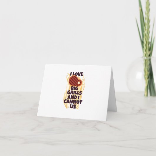 I love big grills and I cannot lie Bedankkaart (Voorkant)