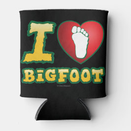I Love Bigfoot - Sasquatch Believer Cryptozoology Blikjeskoeler