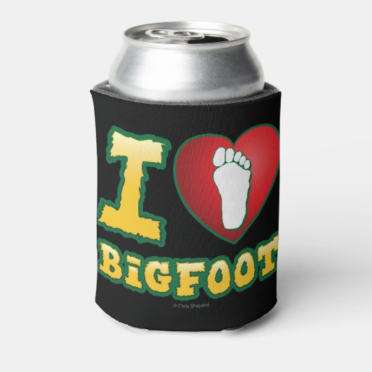 I Love Bigfoot - Sasquatch Believer Cryptozoology Blikjeskoeler (Blikje Achterkant)