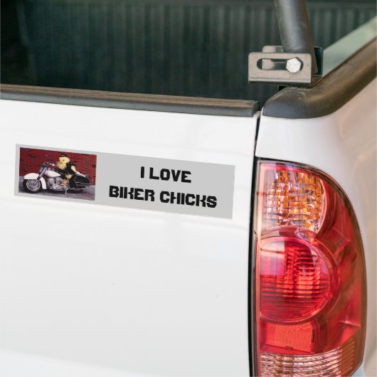 I Love Biker Chicken Bumpersticker (Op Truck)