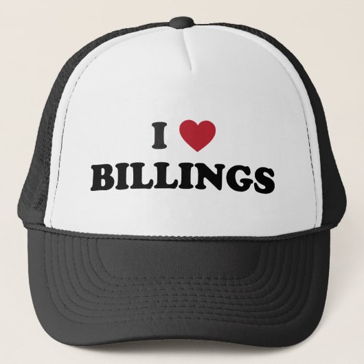I Love Billings Montana Trucker Pet (Voorkant)