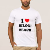 I Love Biloxi Beach T-shirt (Voorkant)