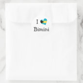 I Love Bimini Ronde Sticker (Tas)