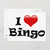 I Love Bingo Briefkaart (Voorkant / Achterkant)