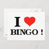 I Love Bingo Briefkaart (Voorkant / Achterkant)