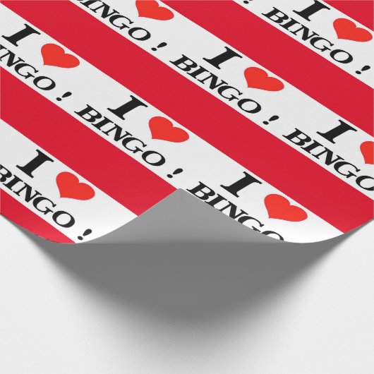 I Love Bingo Cadeaupapier (Hoek)