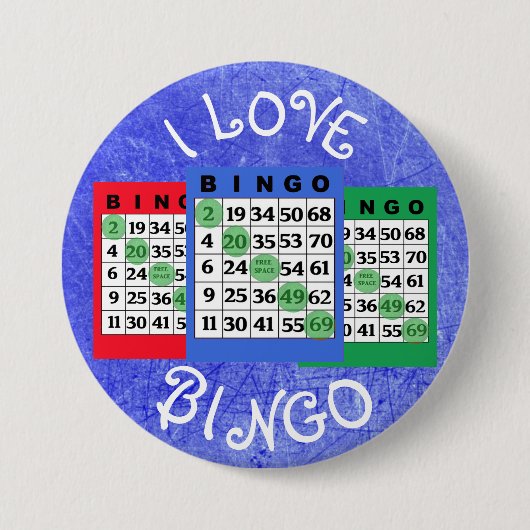 I Love BINGO Cards Button (Voorkant)