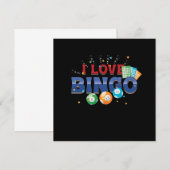 I Love Bingo Gambling Lucky Game Player Gamble Gif Kaart (Voorkant / Achterkant)