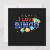 I Love Bingo Gambling Lucky Game Player Gamble Gif Kaart (Voorkant)