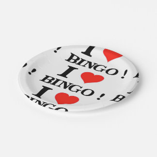 I Love Bingo Papieren Bordje