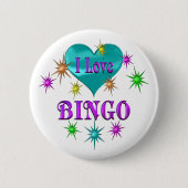 I Love Bingo Ronde Button 5,7 Cm (Voorkant)