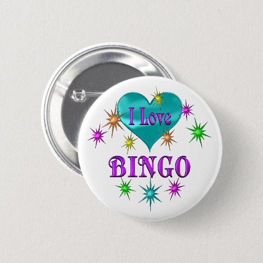 I Love Bingo Ronde Button 5,7 Cm (Voorkant /achterkant)