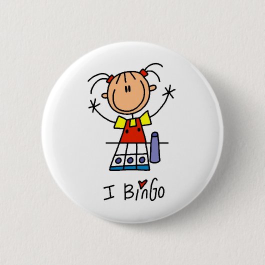 I Love Bingo Ronde Button 5,7 Cm (Voorkant)